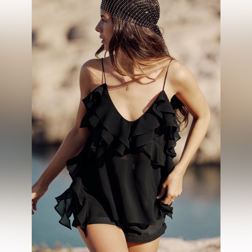 ZARA RUFFLED CAMISOLE - Picture 2 of 6
